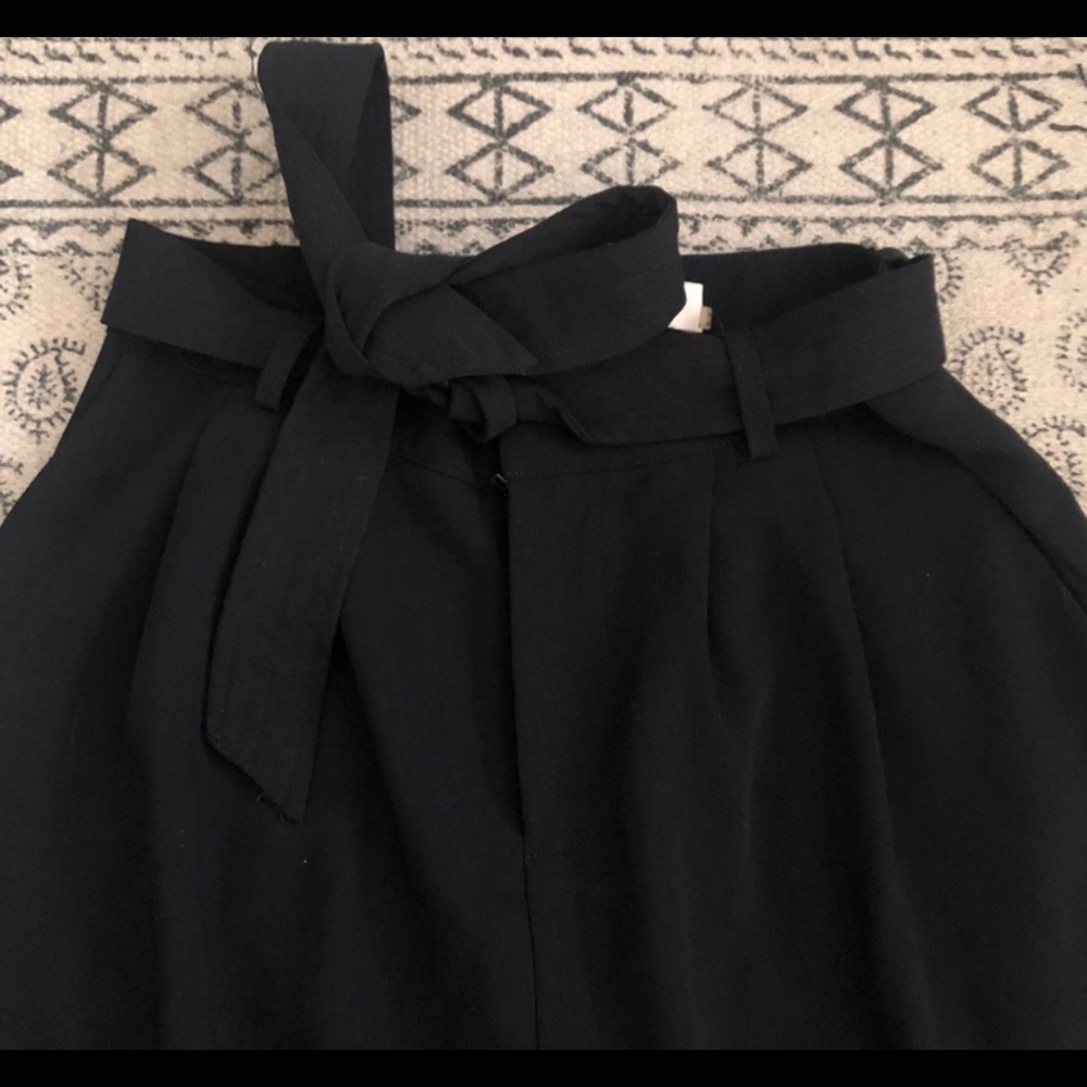 Belted Wide Leg Slacks, high waisted